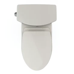 TOTO Drake II 1G Two-Piece Elongated 1.0 GPF Universal Height Toilet with CEFIONTECT and SS124 SoftClose Seat, WASHLET+ Ready, Sedona Beige, Vitreous China|Plastic, MS454124CUFG#12