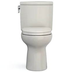 TOTO Drake II 1G Two-Piece Elongated 1.0 GPF Universal Height Toilet with CEFIONTECT and SS124 SoftClose Seat, WASHLET+ Ready, Sedona Beige, Vitreous China|Plastic, MS454124CUFG#12
