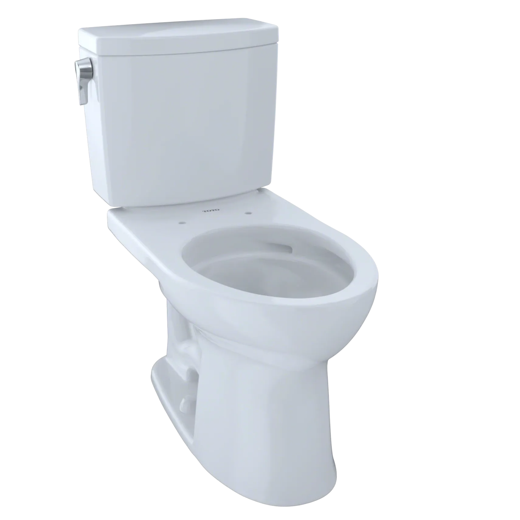 TOTO Drake II 1G Two-Piece Elongated 1.0 GPF Universal Height Toilet with CEFIONTECT, Cotton White, Vitreous China, CST454CUFG#01
