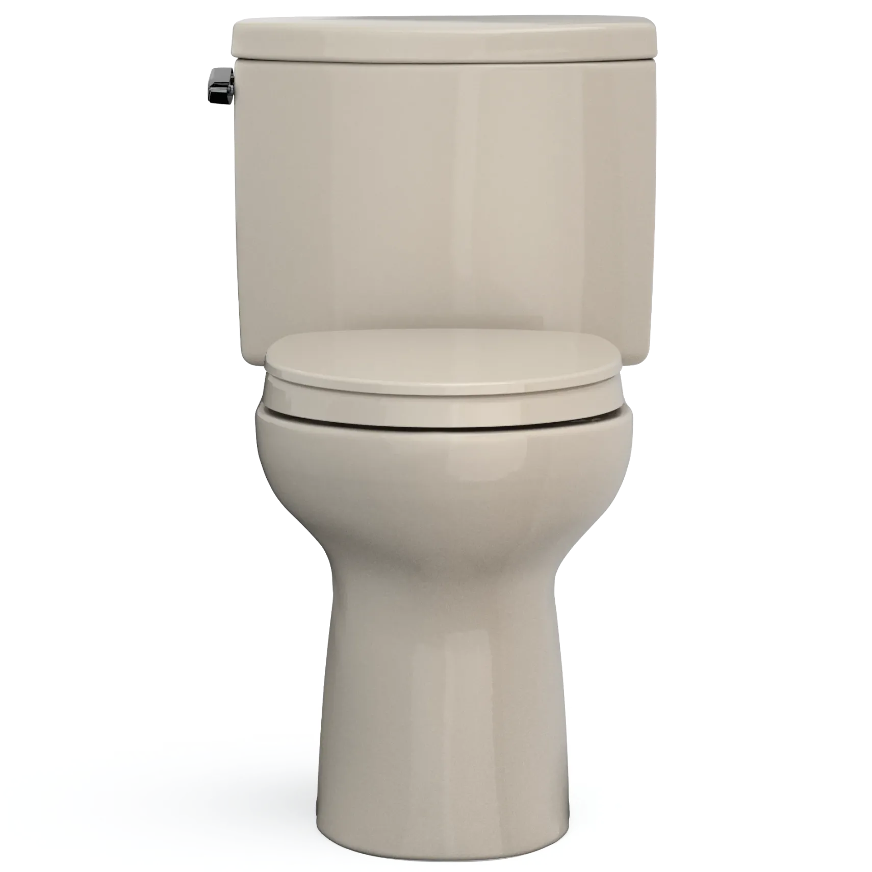 TOTO Drake II Two-Piece Elongated 1.28 GPF Universal Height Toilet with CEFIONTECT and SS124 SoftClose Seat, WASHLET+ Ready, Bone, Vitreous China|Plastic, MS454124CEFG#03