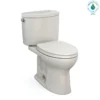 TOTO Drake II Two-Piece Elongated 1.28 GPF Universal Height Toilet with CEFIONTECT and SS124 SoftClose Seat, WASHLET+ Ready, Sedona Beige, Vitreous China|Plastic, MS454124CEFG#12