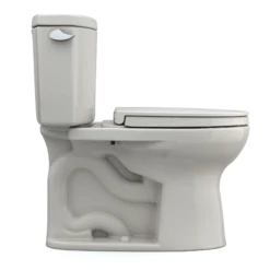 TOTO Drake II Two-Piece Elongated 1.28 GPF Universal Height Toilet with CEFIONTECT and SS124 SoftClose Seat, WASHLET+ Ready, Sedona Beige, Vitreous China|Plastic, MS454124CEFG#12