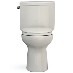 TOTO Drake II Two-Piece Elongated 1.28 GPF Universal Height Toilet with CEFIONTECT and SS124 SoftClose Seat, WASHLET+ Ready, Sedona Beige, Vitreous China|Plastic, MS454124CEFG#12