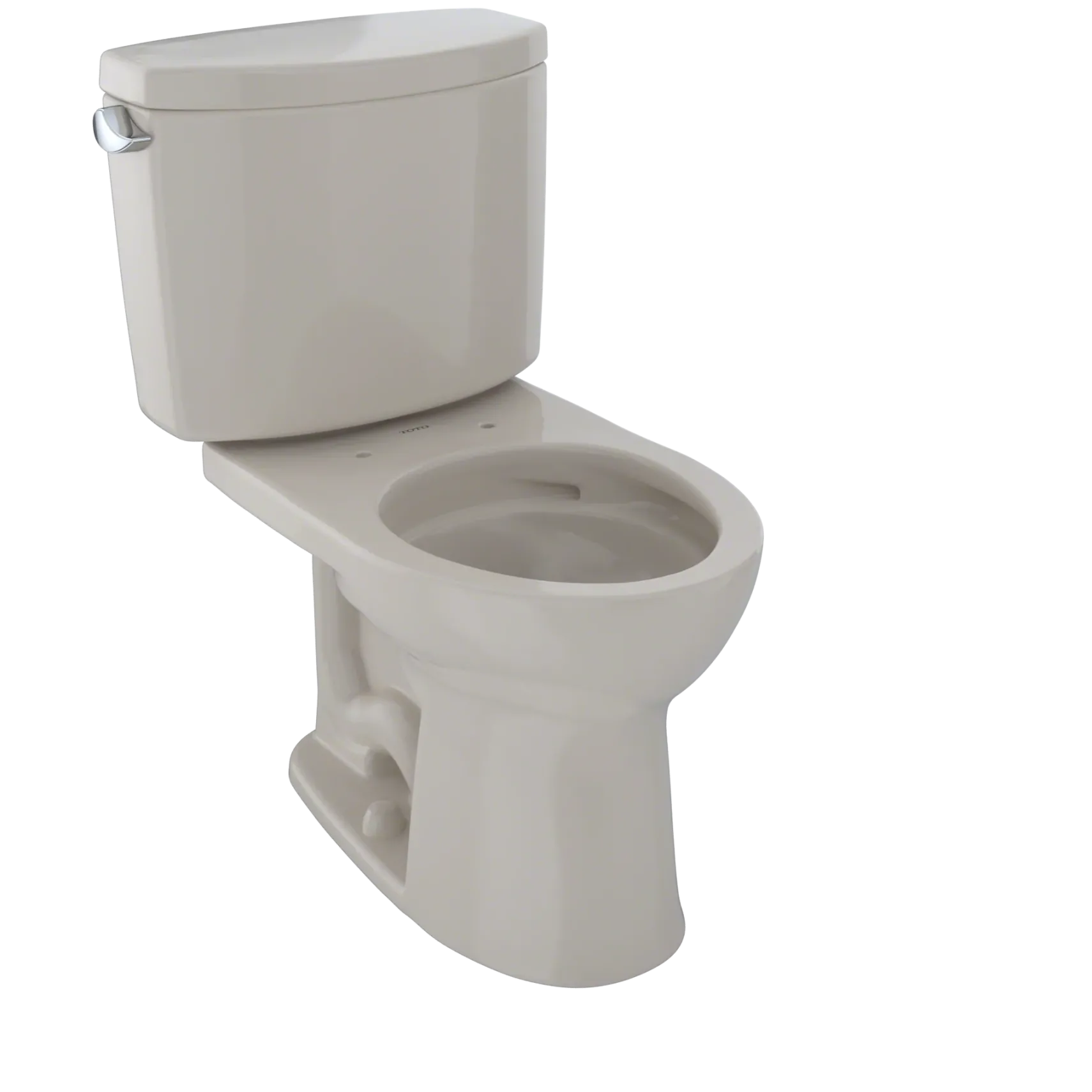 TOTO Drake II Two-Piece Round 1.28 GPF Universal Height Toilet with CEFIONTECT, Bone, Vitreous China, CST453CEFG#03
