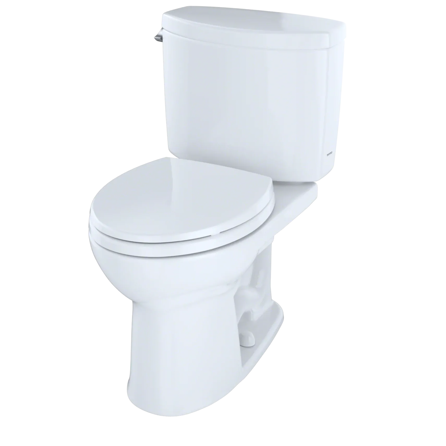 TOTO Drake II Two-Piece Round 1.28 GPF Universal Height Toilet with CEFIONTECT, Bone, Vitreous China, CST453CEFG#03