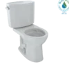 TOTO Drake II Two-Piece Round 1.28 GPF Universal Height Toilet with CEFIONTECT, Colonial White, Vitreous China, CST453CEFG#11