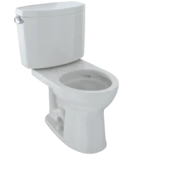 TOTO Drake II Two-Piece Round 1.28 GPF Universal Height Toilet with CEFIONTECT, Colonial White, Vitreous China, CST453CEFG#11
