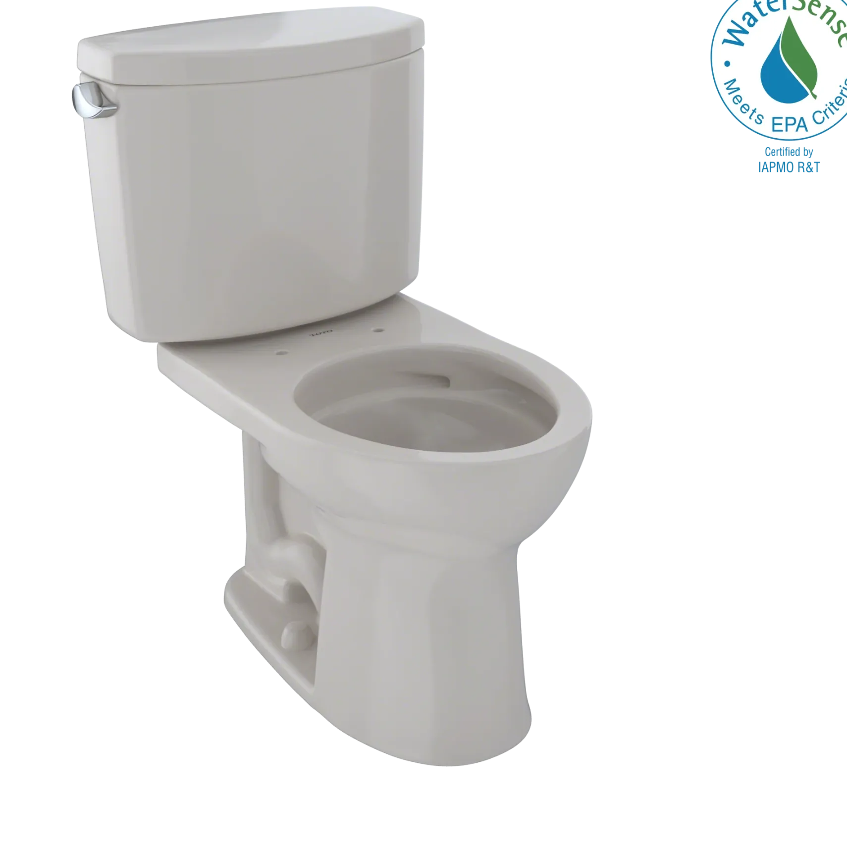 TOTO Drake II Two-Piece Round 1.28 GPF Universal Height Toilet with CEFIONTECT, Sedona Beige, Vitreous China, CST453CEFG#12