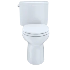 TOTO Drake II Two-Piece Round 1.28 GPF Universal Height Toilet with CEFIONTECT, Sedona Beige, Vitreous China, CST453CEFG#12