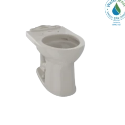 TOTO Drake II Universal Height Round Toilet Bowl with CEFIONTECT, Bone, Vitreous China, C453CUFG#03