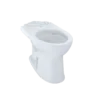 TOTO Drake II Universal Height Elongated Toilet Bowl with CEFIONTECT, Cotton White, Vitreous China, C454CUFG#01