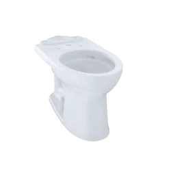 TOTO Drake II Universal Height Elongated Toilet Bowl with CEFIONTECT, Cotton White, Vitreous China, C454CUFG#01