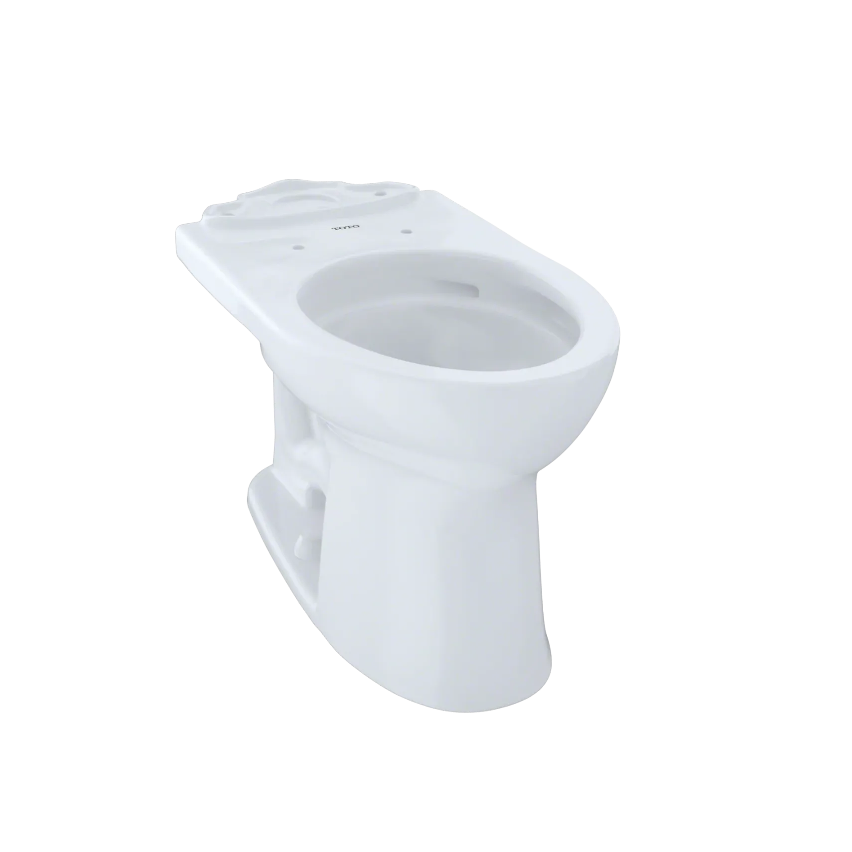 TOTO Drake II Universal Height Elongated Toilet Bowl with CEFIONTECT, Cotton White, Vitreous China, C454CUFG#01