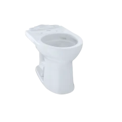 TOTO Drake II Universal Height Round Toilet Bowl with CEFIONTECT, Cotton White, Vitreous China, C453CUFG#01