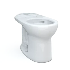 TOTO Drake Round TORNADO FLUSH Toilet Bowl with CEFIONTECT, Cotton White, Vitreous China, C775CEFG#01