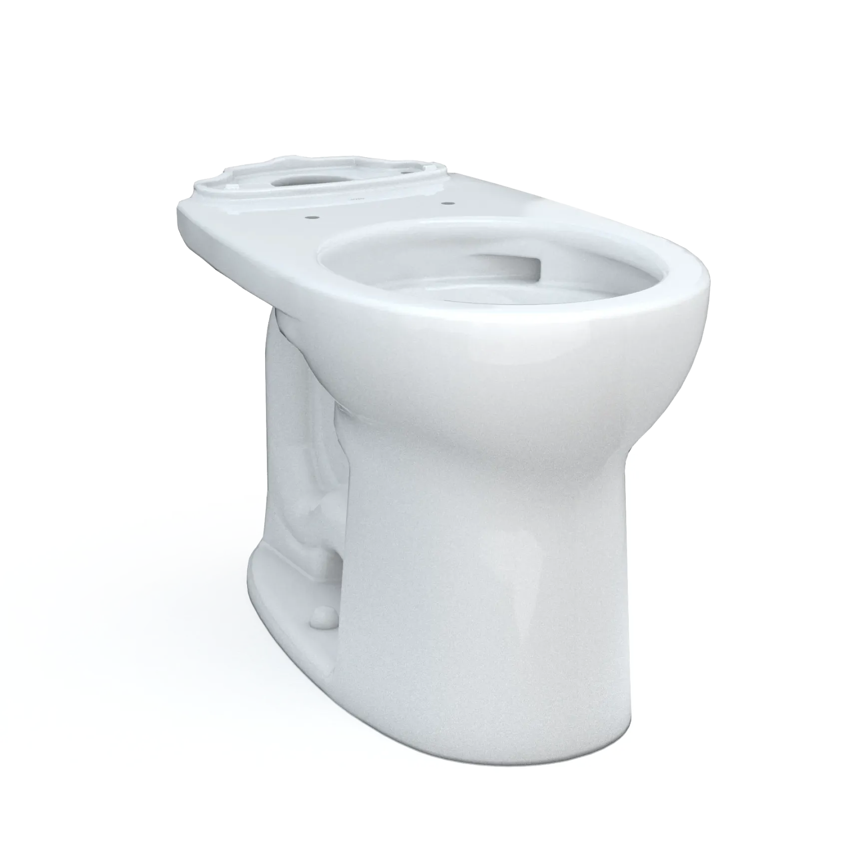 TOTO Drake Round TORNADO FLUSH Toilet Bowl with CEFIONTECT, Cotton White, Vitreous China, C775CEFG#01