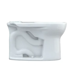 TOTO Drake Round TORNADO FLUSH Toilet Bowl with CEFIONTECT, Cotton White, Vitreous China, C775CEFG#01