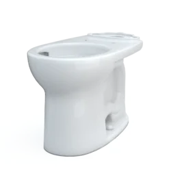 TOTO Drake Round TORNADO FLUSH Toilet Bowl with CEFIONTECT, Cotton White, Vitreous China, C775CEFG#01