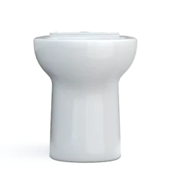 TOTO Drake Round TORNADO FLUSH Toilet Bowl with CEFIONTECT, Cotton White, Vitreous China, C775CEFG#01