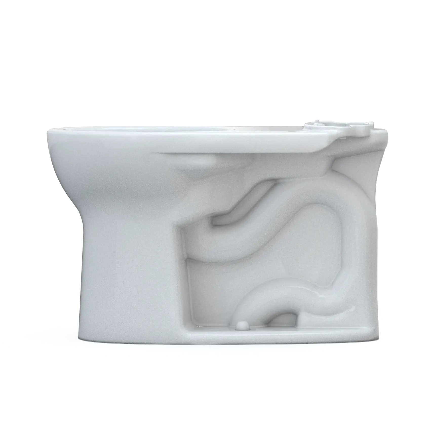 TOTO Drake Round TORNADO FLUSH Toilet Bowl with CEFIONTECT, Cotton White, Vitreous China, C775CEFG#01