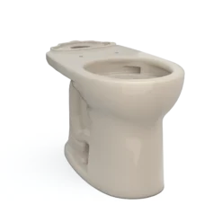 TOTO Drake Round TORNADO FLUSH Toilet Bowl with CEFIONTECT, Bone, Vitreous China, C775CEFG#03