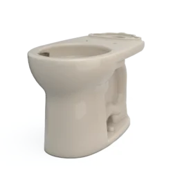 TOTO Drake Round TORNADO FLUSH Toilet Bowl with CEFIONTECT, Bone, Vitreous China, C775CEFG#03