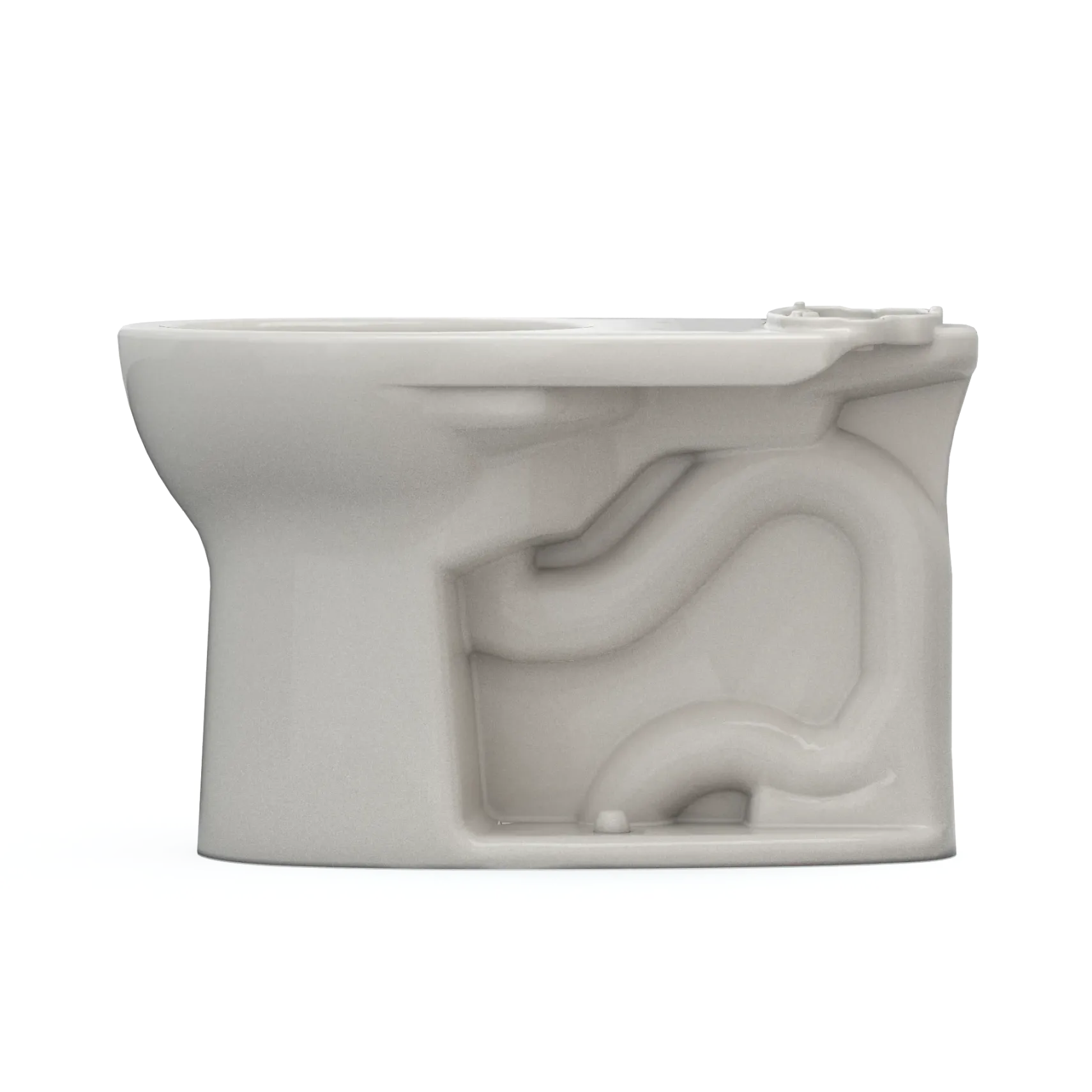 TOTO Drake Round TORNADO FLUSH Toilet Bowl with CEFIONTECT, Sedona Beige, Vitreous China, C775CEFG#12