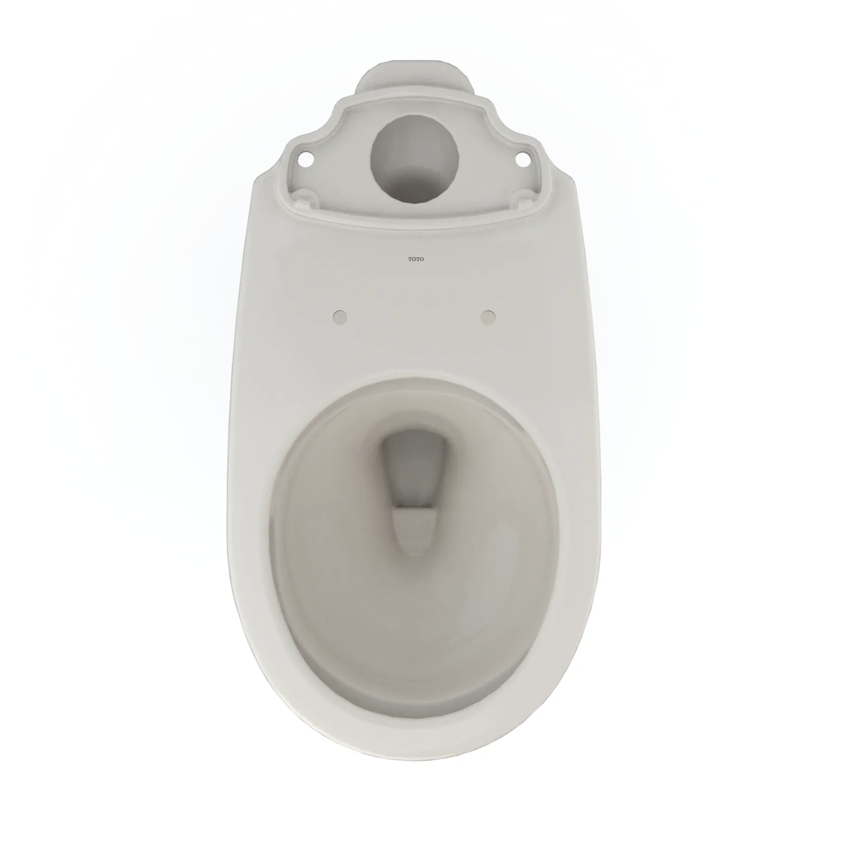 TOTO Drake Round TORNADO FLUSH Toilet Bowl with CEFIONTECT, Sedona Beige, Vitreous China, C775CEFG#12