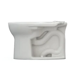 TOTO Drake Round TORNADO FLUSH Toilet Bowl with CEFIONTECT, Colonial White, Vitreous China, C775CEFG#11