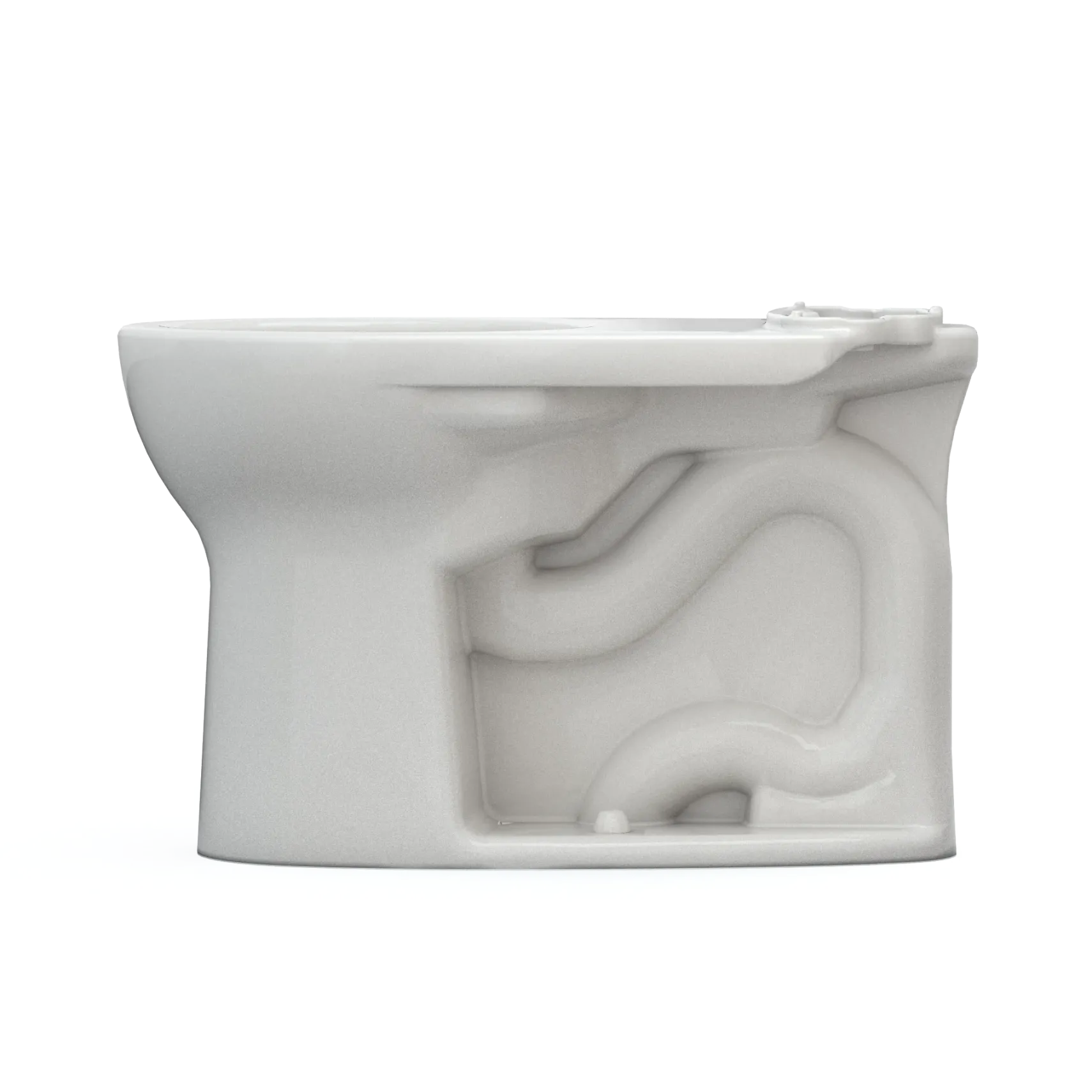 TOTO Drake Round TORNADO FLUSH Toilet Bowl with CEFIONTECT, Colonial White, Vitreous China, C775CEFG#11