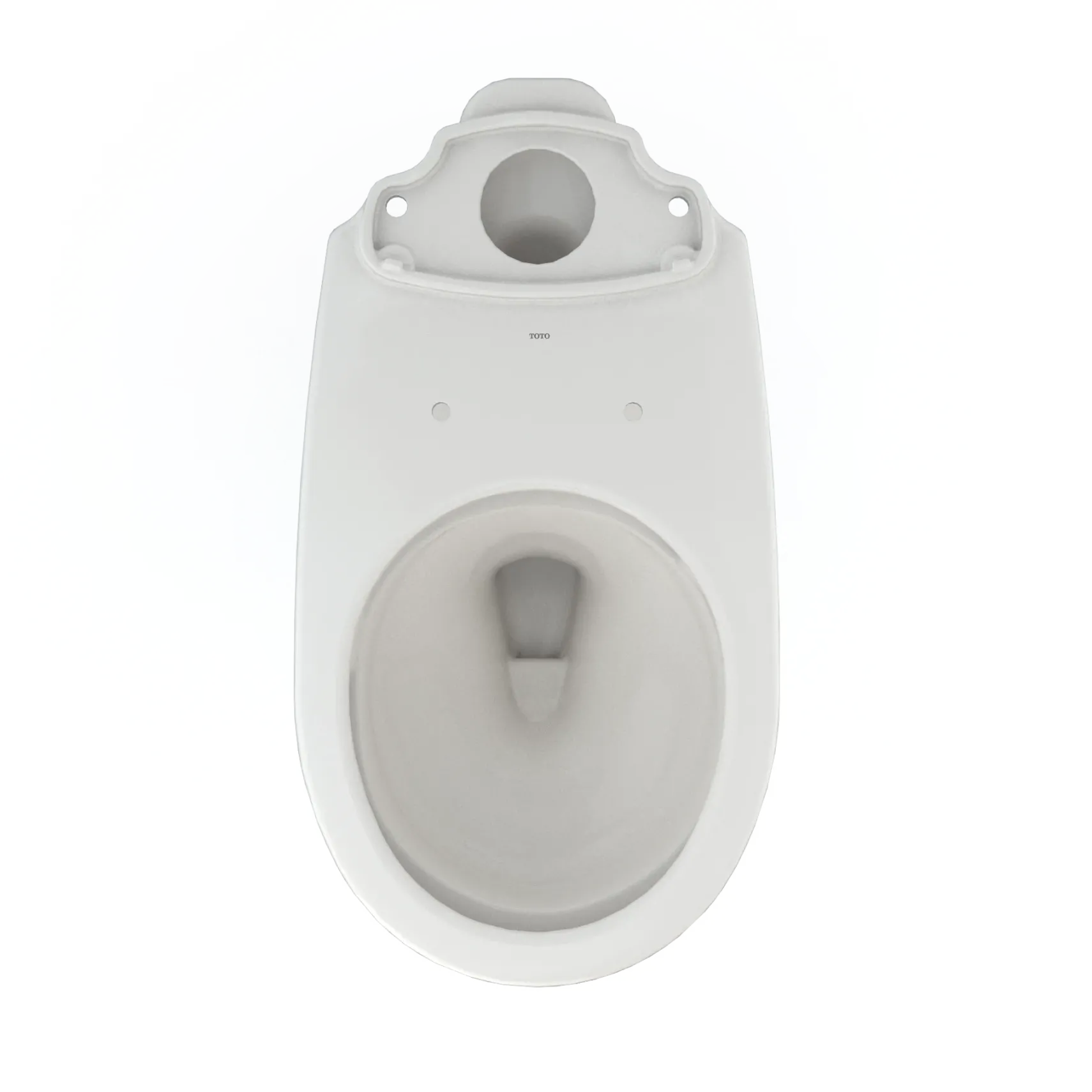 TOTO Drake Round TORNADO FLUSH Toilet Bowl with CEFIONTECT, Colonial White, Vitreous China, C775CEFG#11