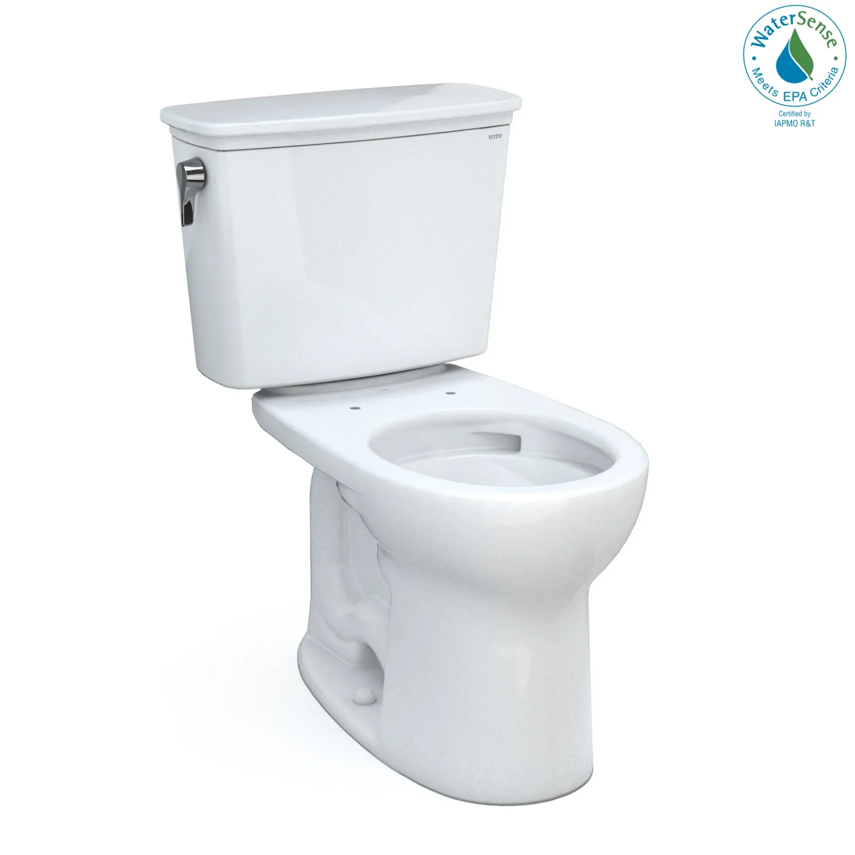 TOTO Drake Transitional Two-Piece Round 1.28 GPF Universal Height TORNADO FLUSH Toilet with CEFIONTECT, Cotton White, Vitreous China, CST785CEFG#01