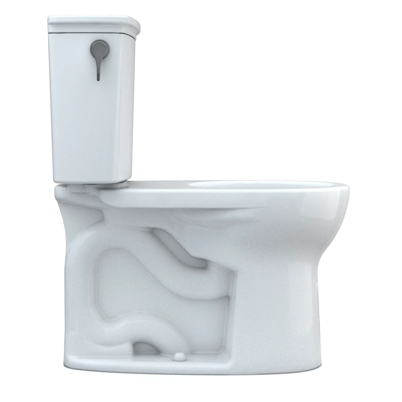 TOTO Drake Transitional Two-Piece Round 1.28 GPF Universal Height TORNADO FLUSH Toilet with CEFIONTECT, Cotton White, Vitreous China, CST785CEFG#01