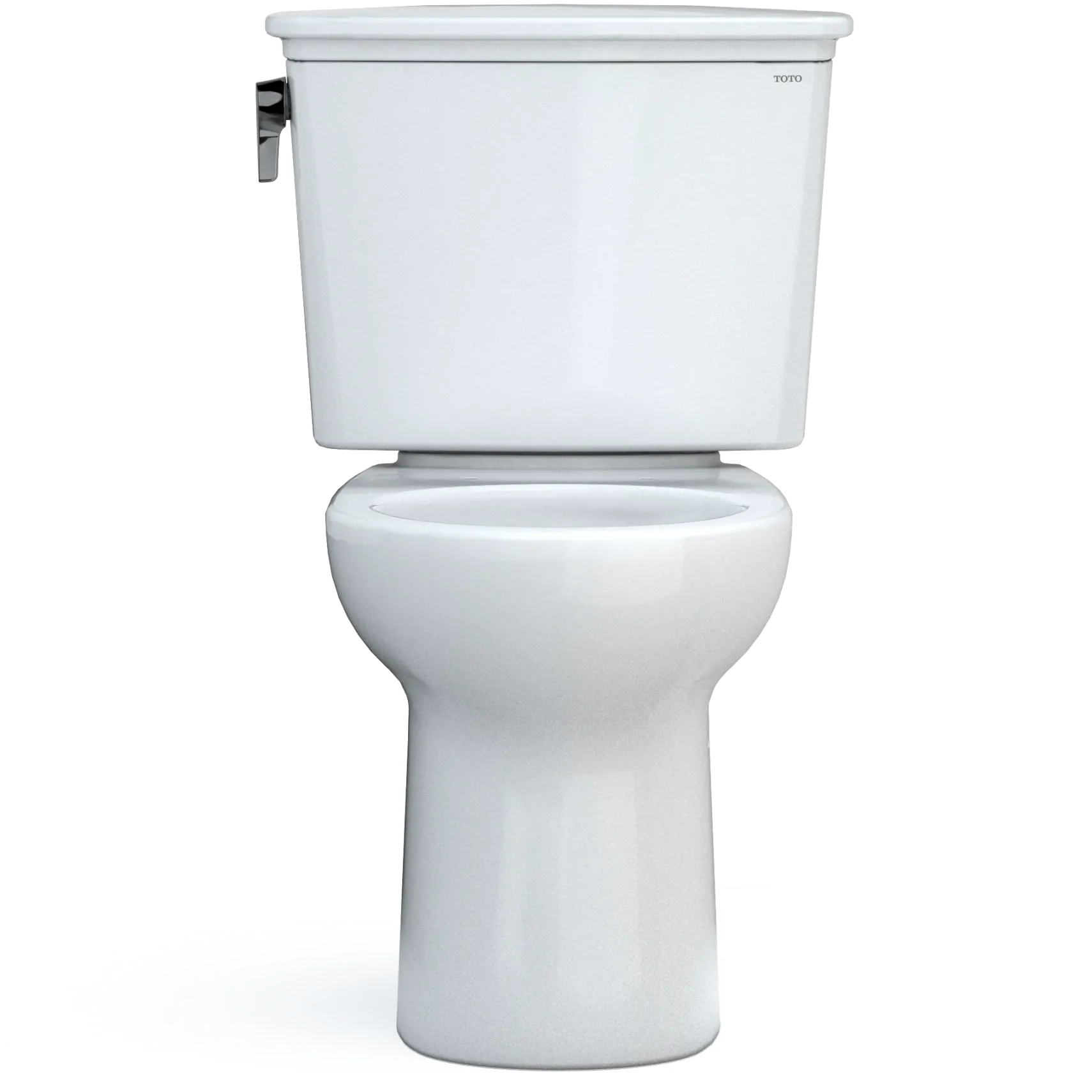 TOTO Drake Transitional Two-Piece Round 1.28 GPF Universal Height TORNADO FLUSH Toilet with CEFIONTECT, Cotton White, Vitreous China, CST785CEFG#01