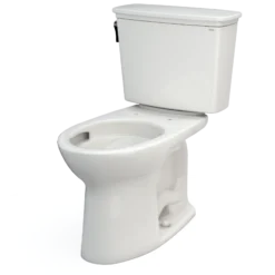 TOTO Drake Transitional Two-Piece Elongated 1.28 GPF Universal Height TORNADO FLUSH Toilet with CEFIONTECT, Colonial White, Vitreous China, CST786CEFG#11