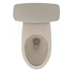 TOTO Drake Transitional Two-Piece Elongated 1.28 GPF TORNADO FLUSH Toilet with CEFIONTECT, Bone, Vitreous China, CST786CEG#03