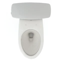 TOTO Drake Transitional Two-Piece Elongated 1.28 GPF TORNADO FLUSH Toilet with CEFIONTECT, Colonial White, Vitreous China, CST786CEG#11