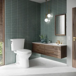 TOTO Drake Transitional Two-Piece Elongated 1.28 GPF TORNADO FLUSH Toilet with CEFIONTECT, Colonial White, Vitreous China, CST786CEG#11