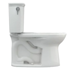 TOTO Drake Transitional Two-Piece Elongated 1.28 GPF TORNADO FLUSH Toilet with CEFIONTECT, Colonial White, Vitreous China, CST786CEG#11