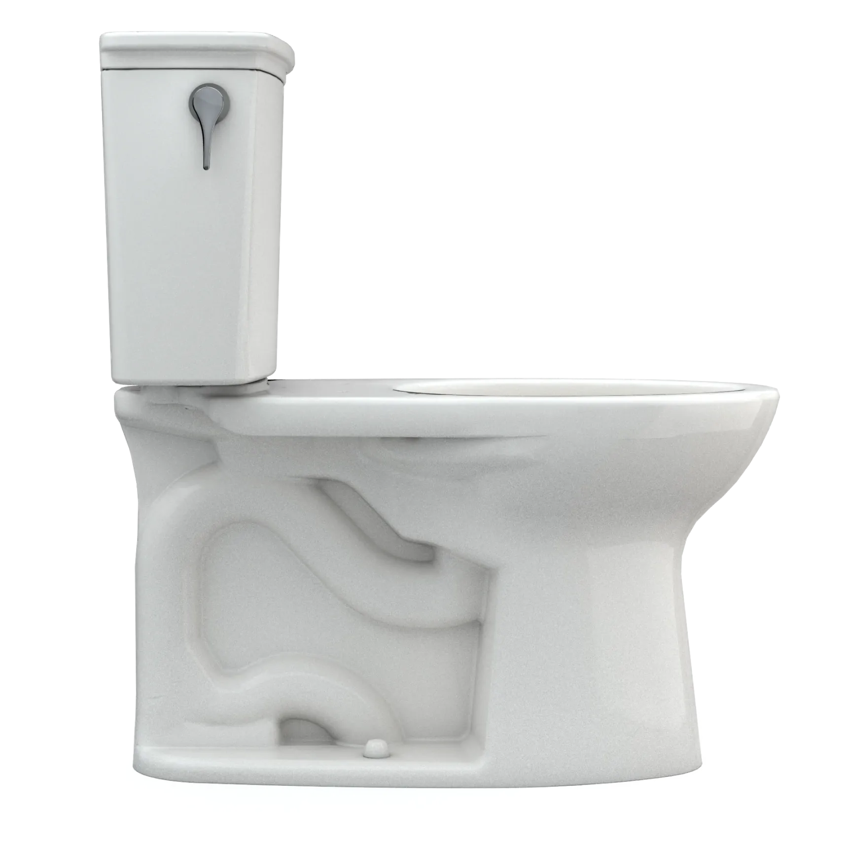TOTO Drake Transitional Two-Piece Elongated 1.28 GPF TORNADO FLUSH Toilet with CEFIONTECT, Colonial White, Vitreous China, CST786CEG#11
