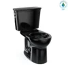 TOTO Drake Transitional Two-Piece Round 1.28 GPF Universal Height TORNADO FLUSH Toilet, Ebony, Vitreous China, CST785CEF#51