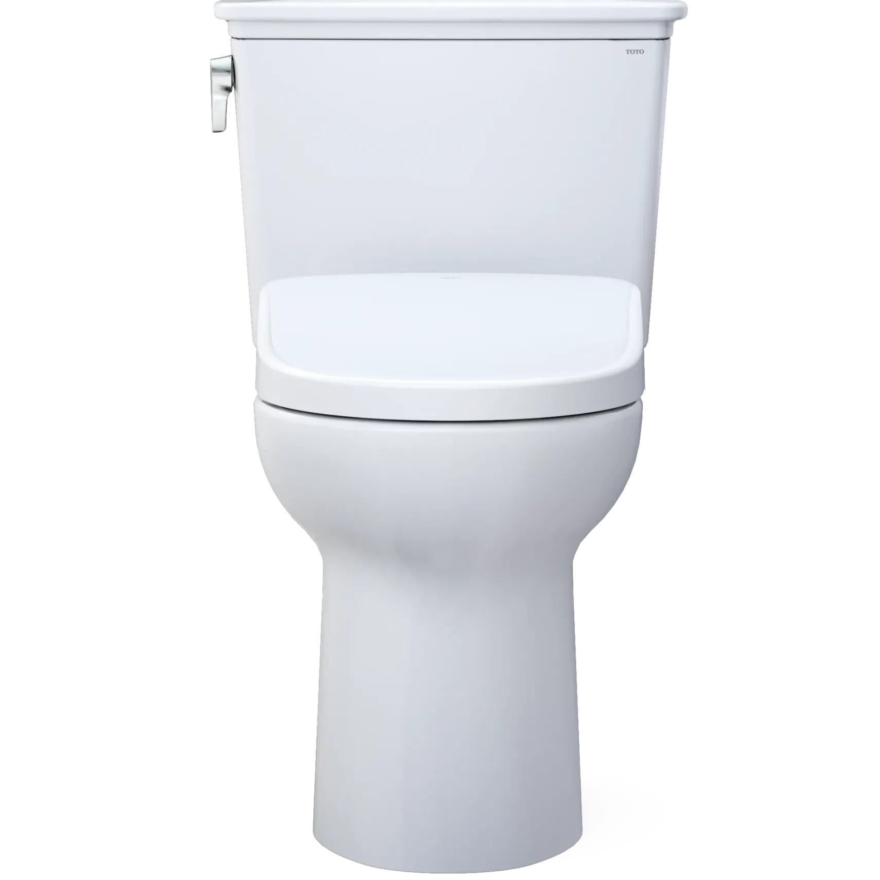 TOTO Drake Transitional WASHLET+ Two-Piece Elongated 1.28 GPF Universal Height TORNADO FLUSH Toilet and S7A Contemporary Bidet Seat with Auto Flush, Cotton White, Vitreous China|Plastic, MW7864736CEFGA#01