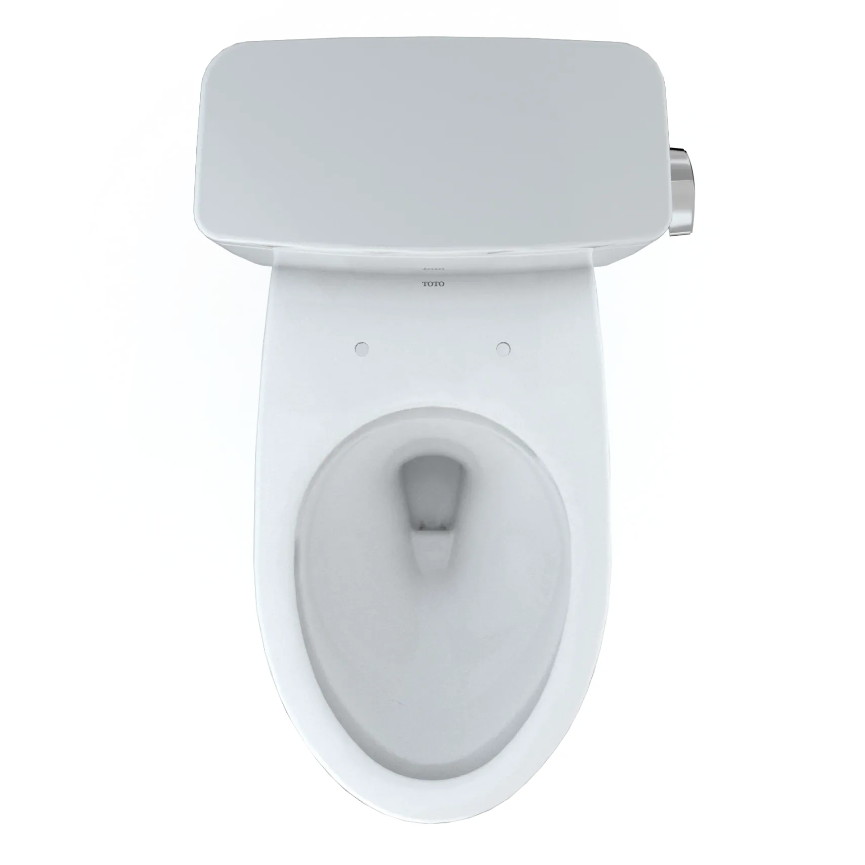 TOTO Drake Two-Piece Elongated 1.28 GPF Universal Height TORNADO FLUSH Toilet with CEFIONTECT and Right-Hand Trip Lever, Cotton White, Vitreous China, CST776CEFRG#01