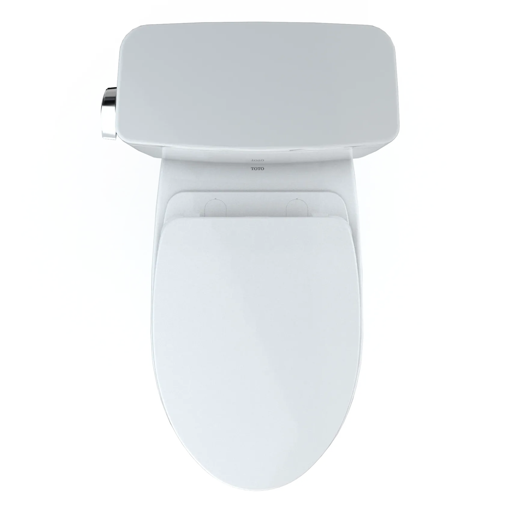 TOTO Drake Two-Piece Elongated 1.6 GPF Universal Height TORNADO FLUSH Toilet with CEFIONTECT and SoftClose Seat, WASHLET+ Ready, Cotton White, Vitreous China, MS776124CSFG#01