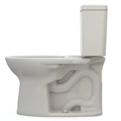 TOTO Drake Two-Piece Elongated 1.28 GPF Universal Height TORNADO FLUSH Toilet with CEFIONTECT, Sedona Beige, Vitreous China, CST776CEFG#12