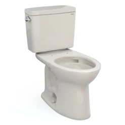 TOTO Drake Two-Piece Elongated 1.6 GPF TORNADO FLUSH Toilet with CEFIONTECT, Sedona Beige, Vitreous China, CST776CSG#12