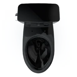 TOTO Drake Two-Piece Elongated 1.28 GPF Universal Height TORNADO FLUSH Toilet, Ebony, Vitreous China, CST776CEF#51