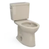 TOTO Drake Two-Piece Elongated 1.6 GPF Universal Height TORNADO FLUSH Toilet with CEFIONTECT, Bone, Vitreous China, CST776CSFG#03