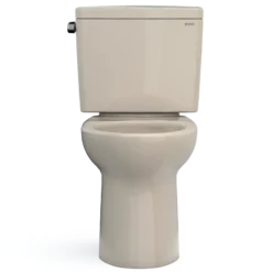 TOTO Drake Two-Piece Elongated 1.6 GPF Universal Height TORNADO FLUSH Toilet with CEFIONTECT, Bone, Vitreous China, CST776CSFG#03