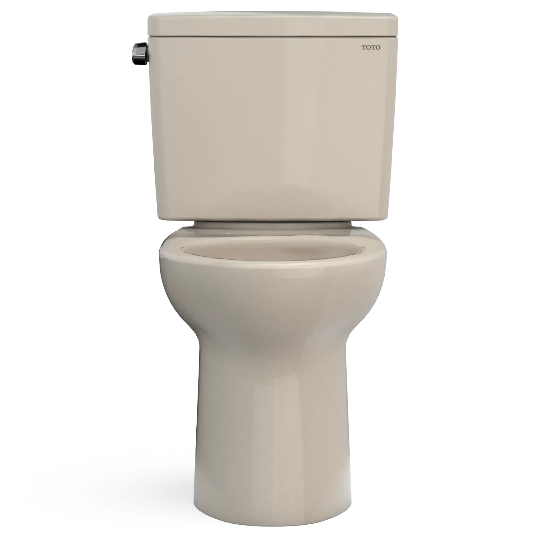 TOTO Drake Two-Piece Elongated 1.6 GPF Universal Height TORNADO FLUSH Toilet with CEFIONTECT, Bone, Vitreous China, CST776CSFG#03